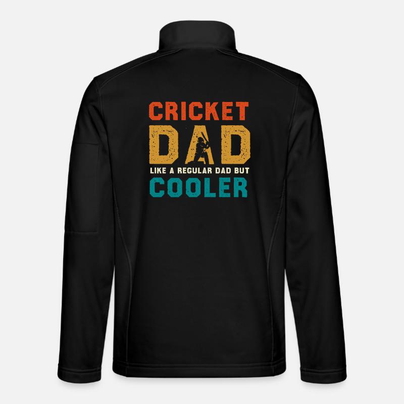 Cricket Dad Cooler - Unisex Softshell Jacket - black