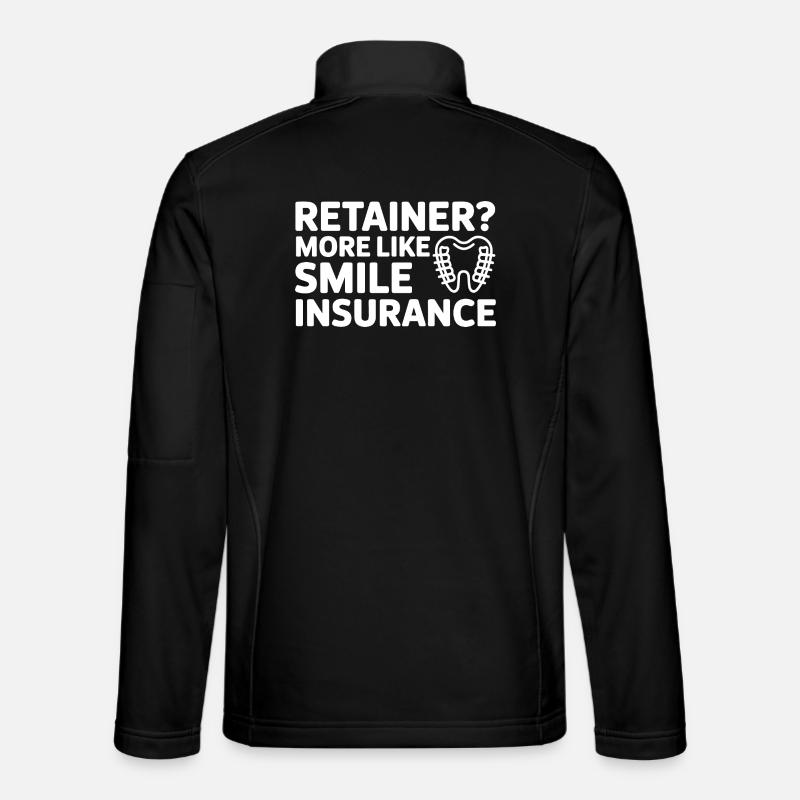 Retainer Life Smile Protection Art  - Unisex Softshell Jacket - black