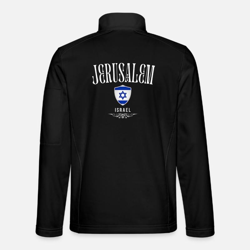 Souvenir Jerusalem, I love Jerusalem - Unisex Softshell Jacket - black