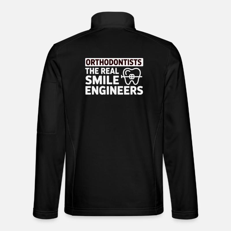 Dental Expert Structural Alignment Engineer Gear  - Unisex Softshell Jacket - black