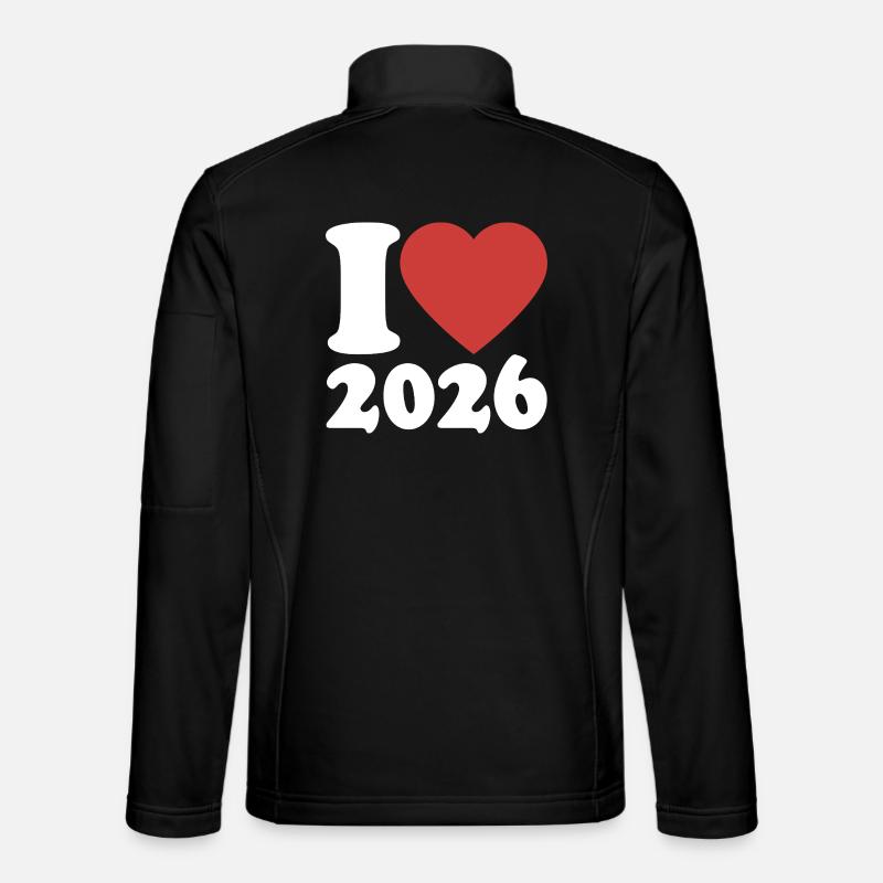 Bonne Année | J’adore 2026 - Veste en tissu softshell Unisexe - noir