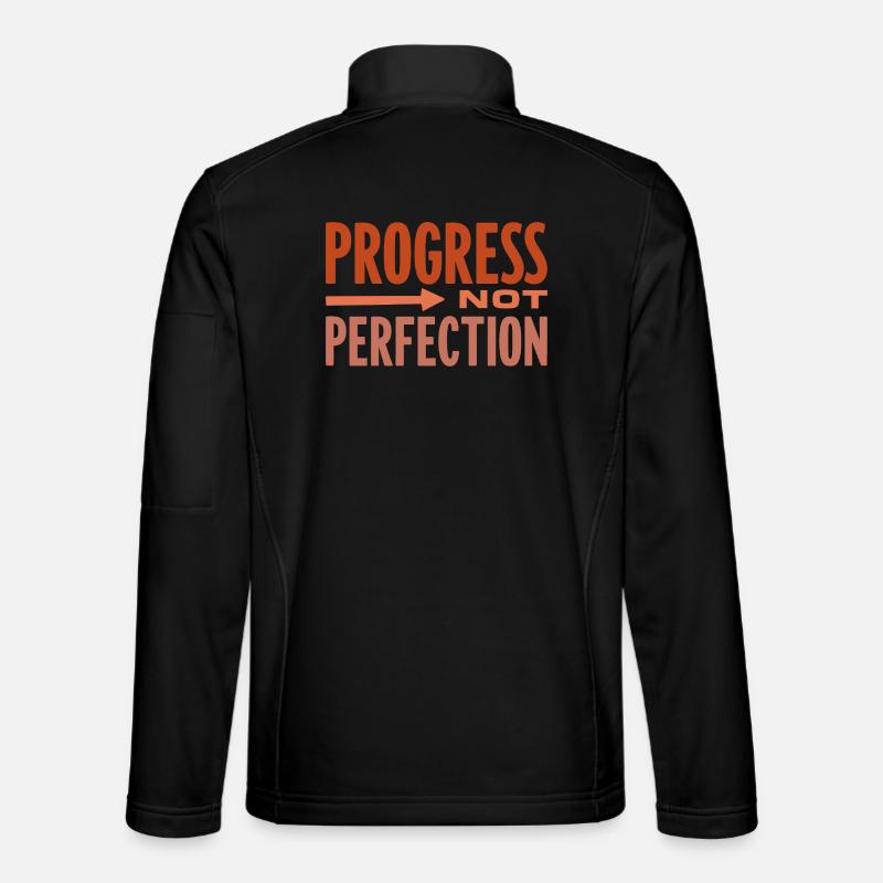 Progress Not Perfection Progress Counts Unisex Softshell Jacket