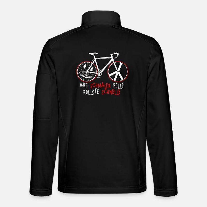 Rennrad - Unisex Softshelljacke - Schwarz