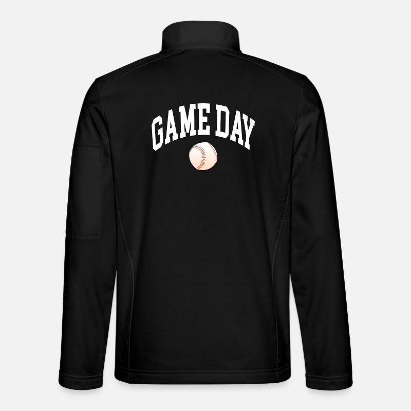 Game Day Baseball Fan - Unisex Softshell Jacket - black