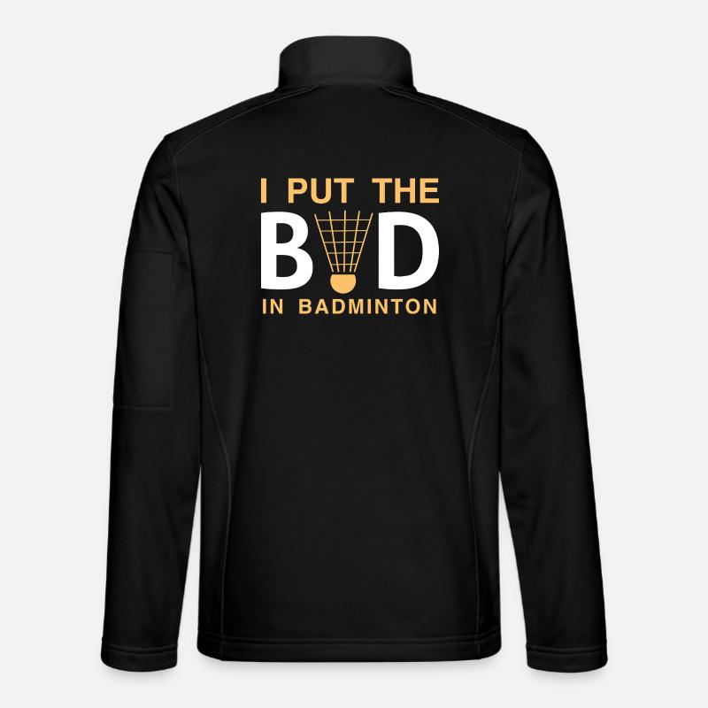 Badminton - Unisex Softshell Jacket - black