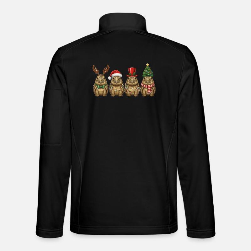 Greek Tortoise Christmas Light - Unisex Softshell Jacket - black