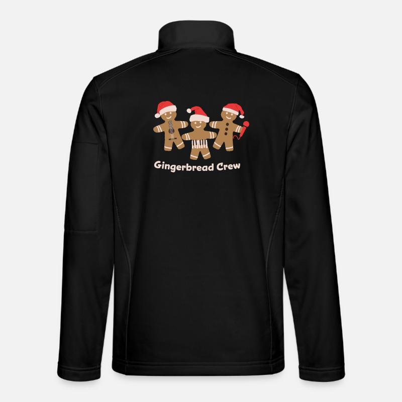 Musique du Gingerbread Crew - Veste en tissu softshell Unisexe - noir