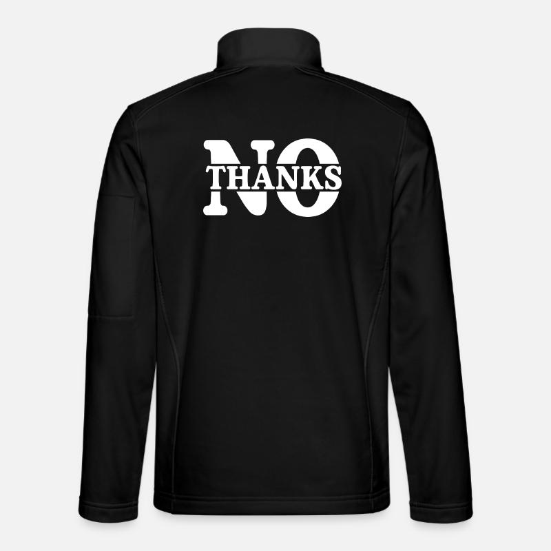 No Thanks - Unisex Softshelljacke - Schwarz