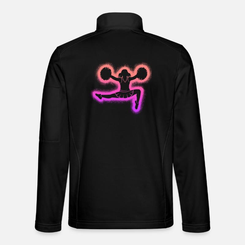 Cheerleading Kinder Mädchen Damen Cheerleader - Unisex Softshelljacke - Schwarz