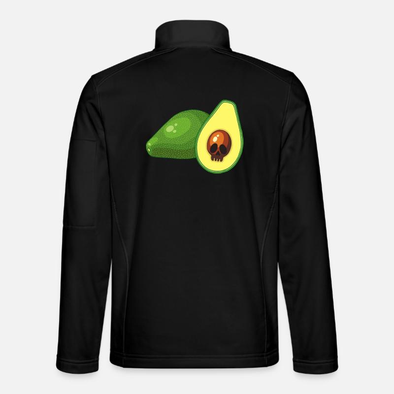 Avocado-Schädel - Unisex Softshelljacke - Schwarz