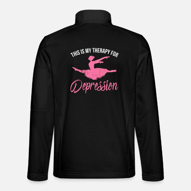Tanztherapie gegen Depressionen Pink - Unisex Softshelljacke - Schwarz