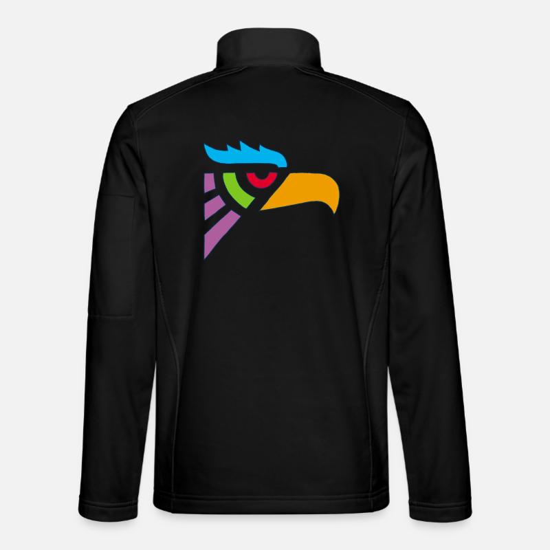 Stammesadlerkopf - Unisex Softshelljacke - Schwarz