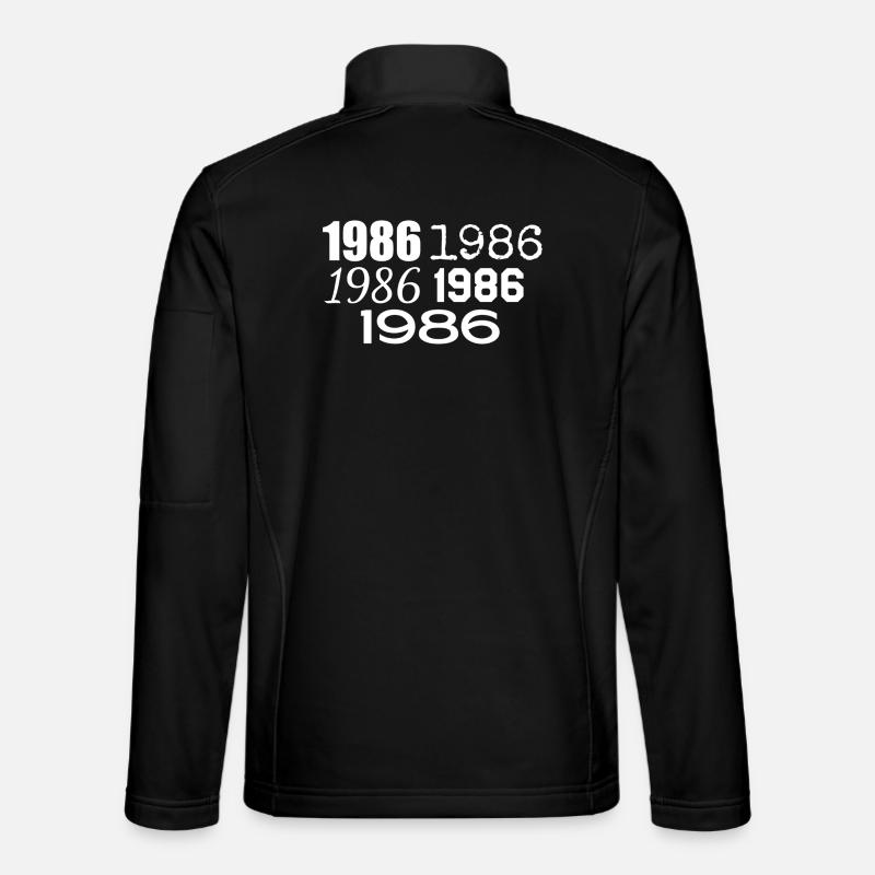 1986 - Unisex Softshelljacke - Schwarz