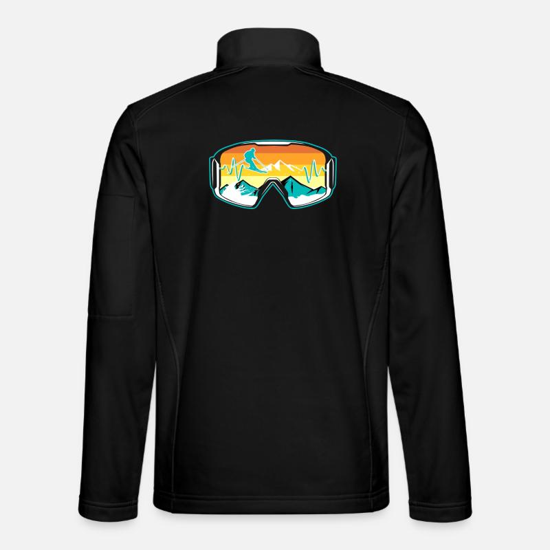 Skifahrer Brille - Unisex Softshelljacke - Schwarz