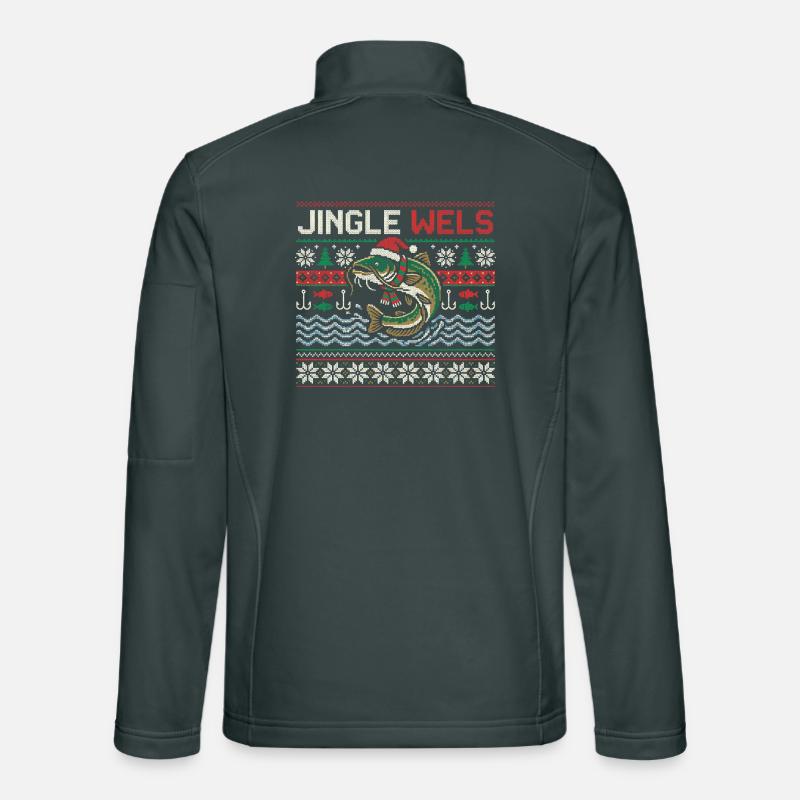 Jingle Wels - Lustiges Angler Weihnachtsgeschenk Unisex Softshelljacke