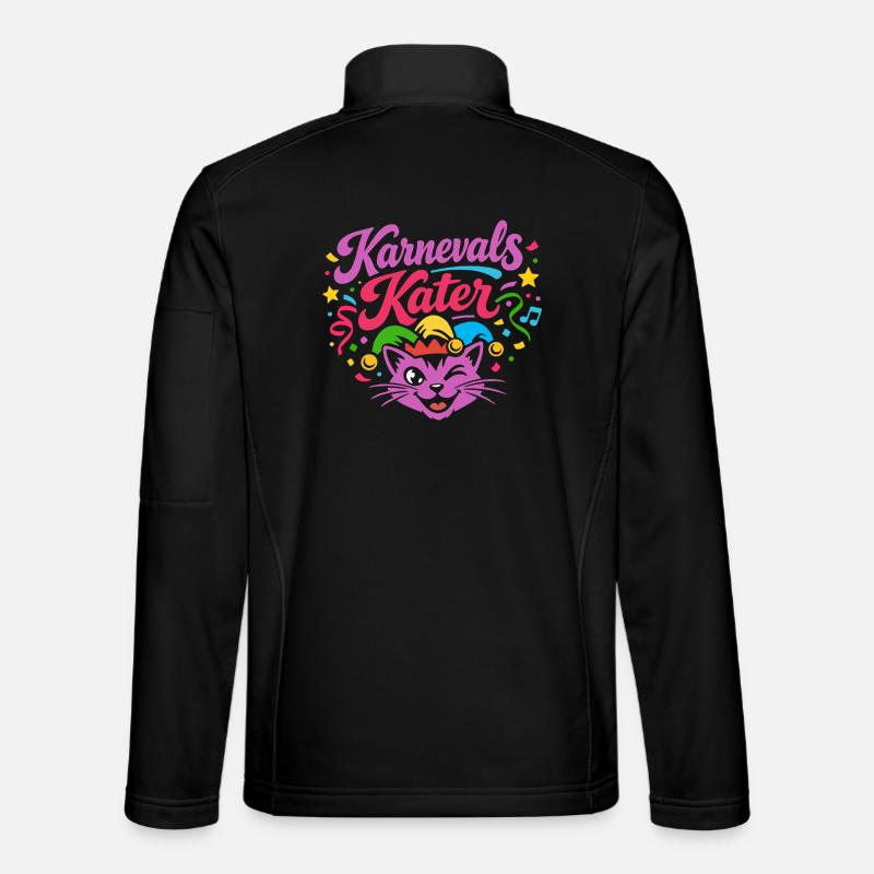 Karnevals Kater Fasching Kostüm - Unisex Softshelljacke - Schwarz