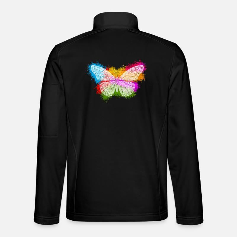Zentangle Butterfly - Unisex Softshell Jacket - black