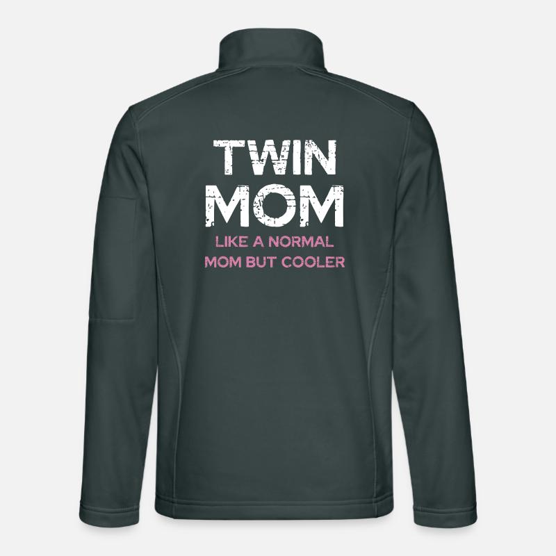 Maman jumelle - maman plus cool que la mère normale Veste en tissu softshell Unisexe