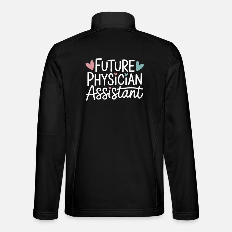 Zukunfts-Physician-Assistant - Unisex Softshelljacke - Schwarz