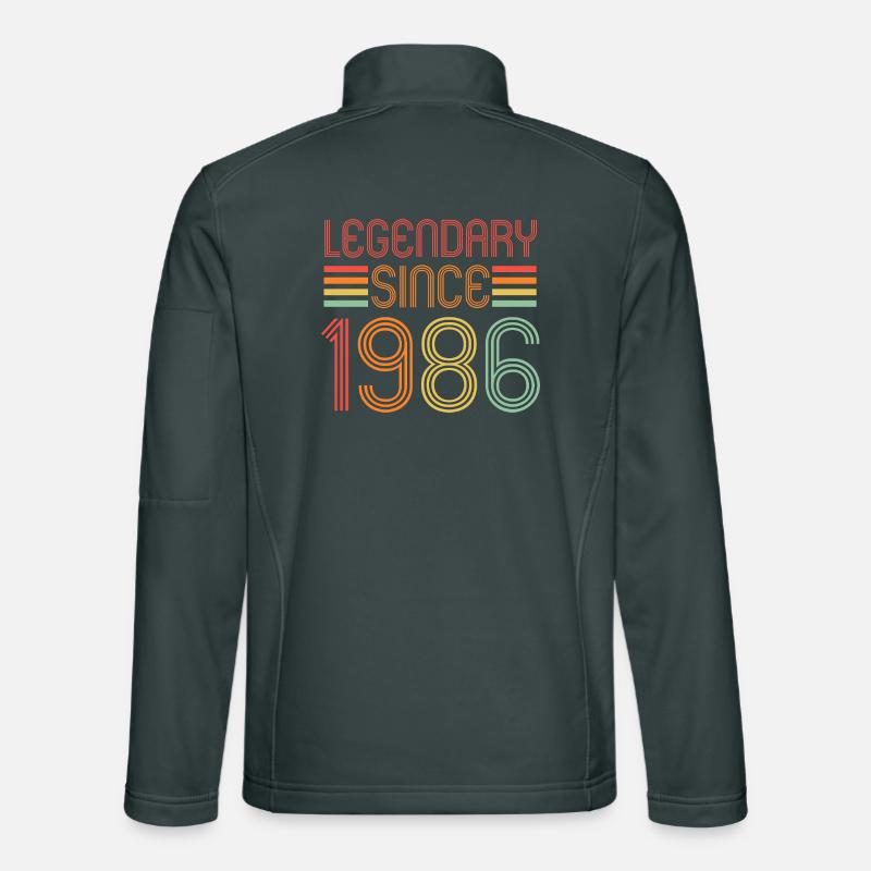 Legendary since 1986, Retro, Geburtstag Unisex Softshelljacke