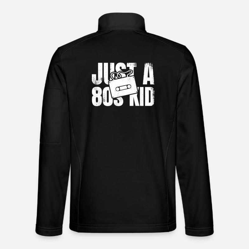 Just an 80s kid - Unisex Softshell Jacket - black