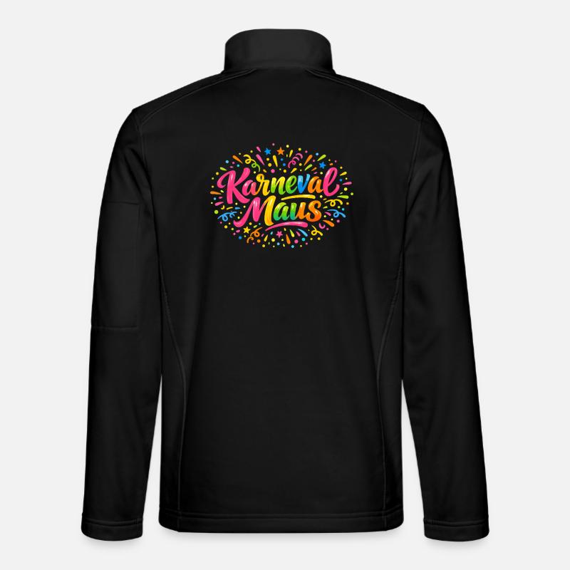 Karnevalsmaus Karneval Köln Süß Niedlich Geschenk - Unisex Softshelljacke - Schwarz
