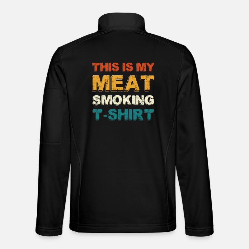 Meat Smoking T‑Shirt – Grillfreund - Unisex Softshelljacke - Schwarz