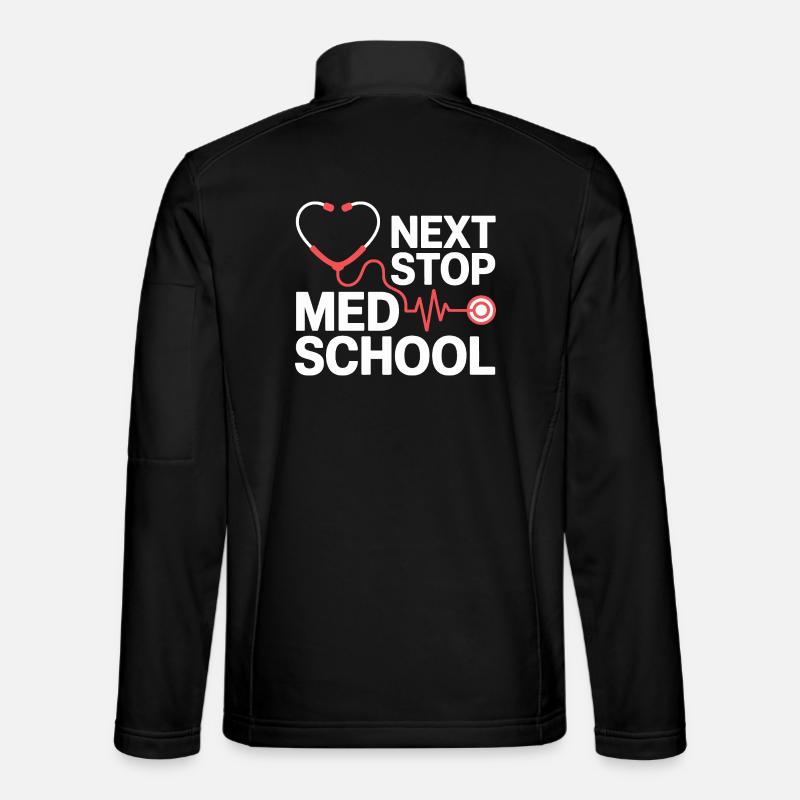 Med School Stethoscope Herz Tee - Unisex Softshelljacke - Schwarz