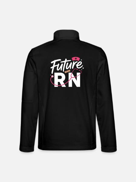 Future RN Stethoscope & Clinic - Unisex Softshell Jacket - black