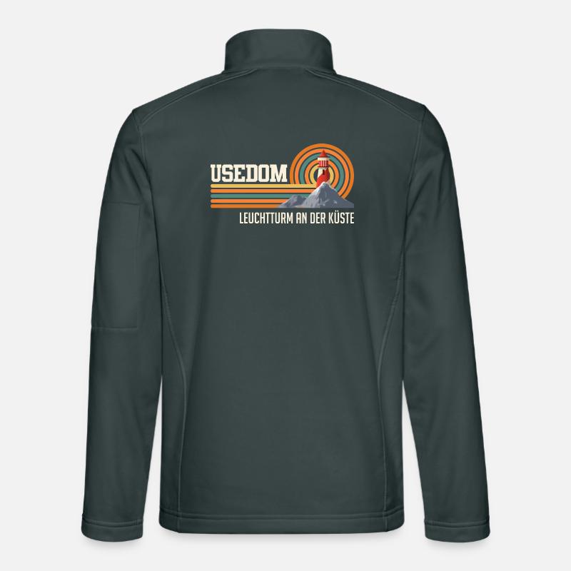 USEDOM LIGHTHOUSE ON THE COAST Fun Unisex Softshell Jacket
