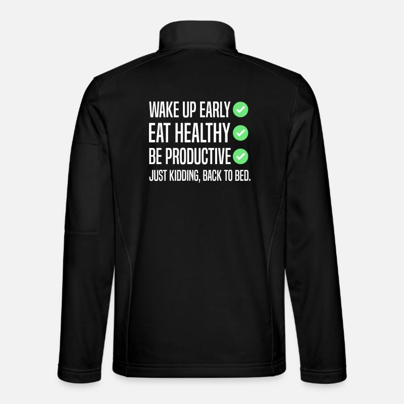 Funny New Year's Resolution Unisex Softshell Jacket