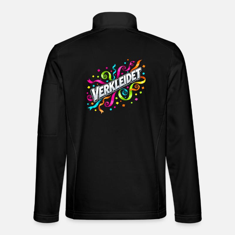 Verkleidet Konfetti Luftschlangen Karneval  - Unisex Softshelljacke - Schwarz