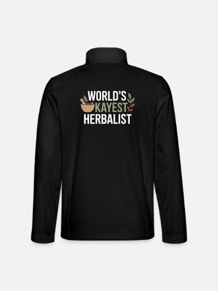 Certified Clinical Plant Medicine Expert Gear  - Unisex Softshell Jacket - black - Back
