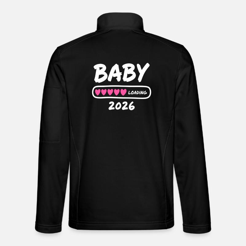 Baby Loading 2026 Parents enceintes - Veste en tissu softshell Unisexe - noir