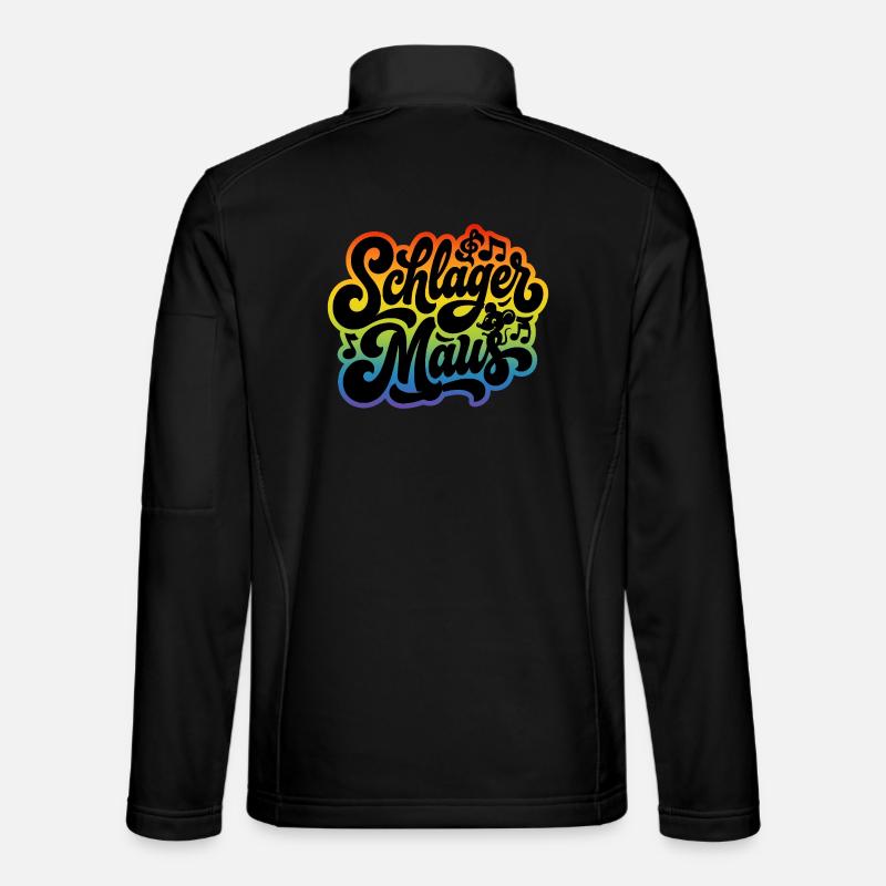 Schlager Maus - Schlagermaus - Schlagermusik - Unisex Softshelljacke - Schwarz