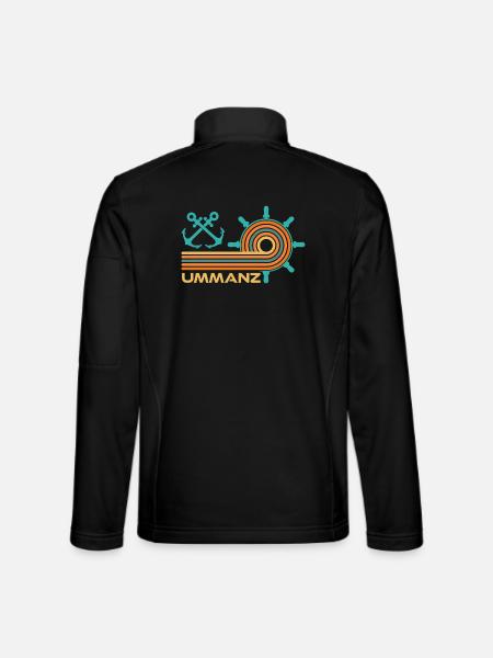 Baltic Sea Holiday ISLAND UMMANZ Fun - Unisex Softshell Jacket - black - Back