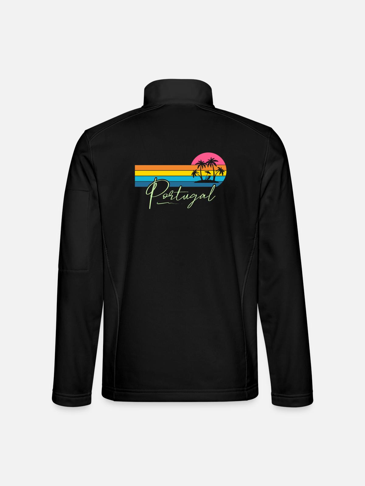 Portugal - Unisex Softshelljacke - Schwarz - Hinten