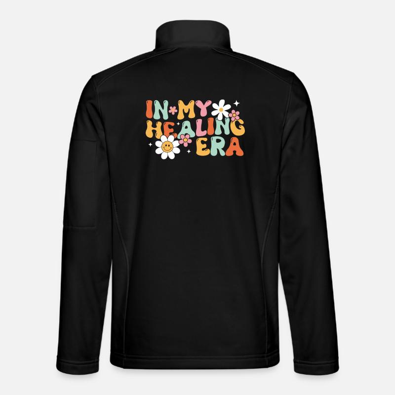 In My Healing Era - Unisex Softshell Jacket - black