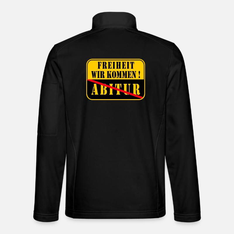 Ortsschild Ende - Abitur - Unisex Softshelljacke - Schwarz