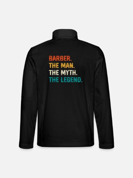 Barber Myth Legend Shirt - Unisex Softshelljacke - Schwarz