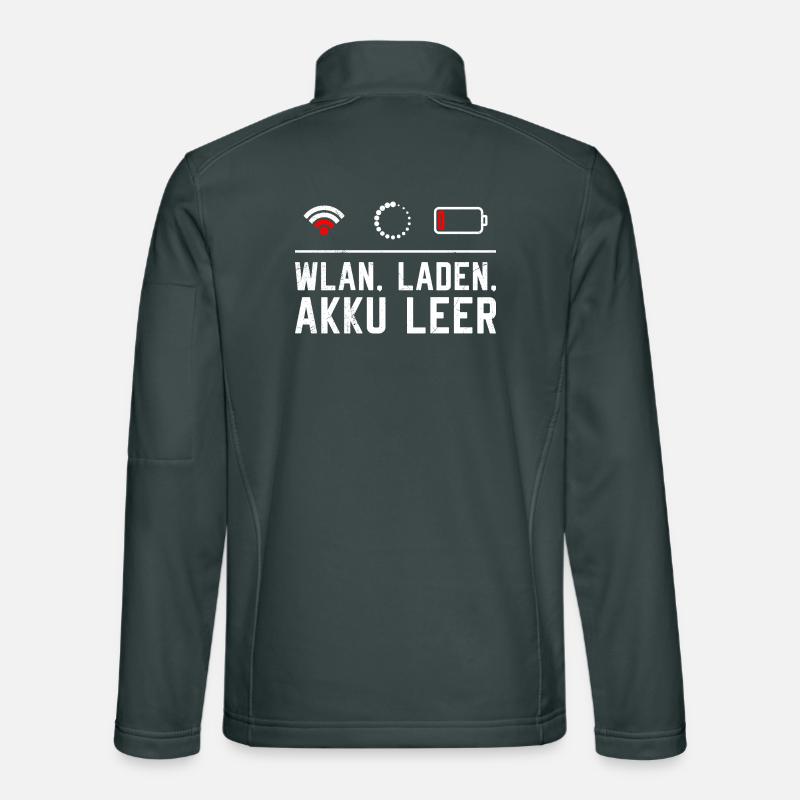 Coder WLAN. LADEN. AKKU LEER LUSTIG Unisex Softshelljacke
