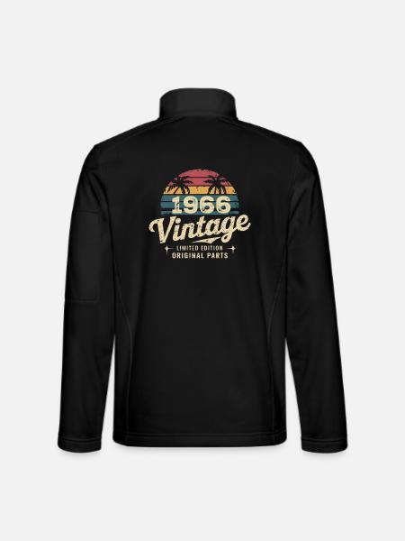 Awesome Since 1966 1966 Birthday Gift - Unisex Softshell Jacket - black