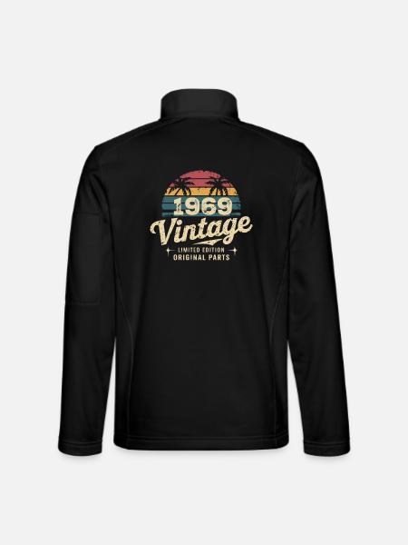Awesome Since 1969 1969 Birthday Gift - Unisex Softshell Jacket - black