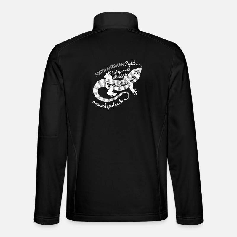 South American lizard - Unisex Softshell Jacket - black