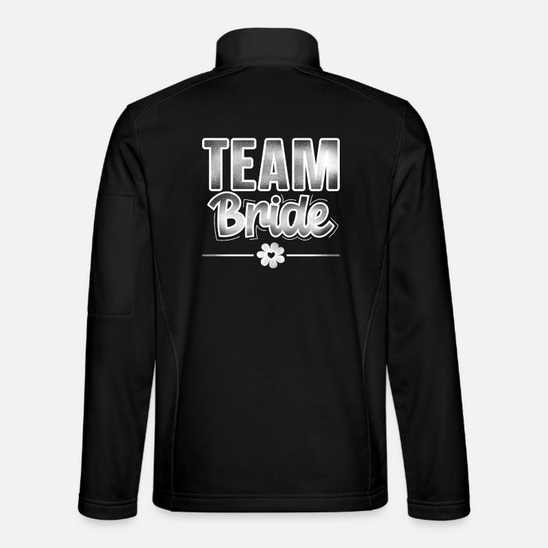 Team Bride - Unisex Softshelljacke - Schwarz