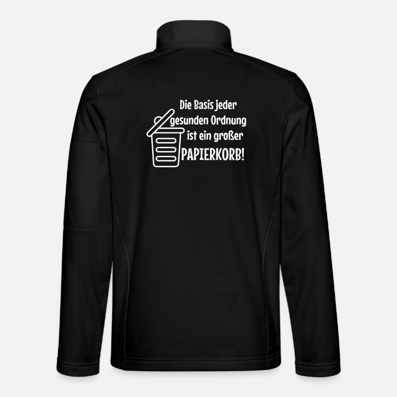 Ordine base: Grosso Ufficio Witzer Dice Bidone della Carta Sparsa - Giacca softshell unisex - nero