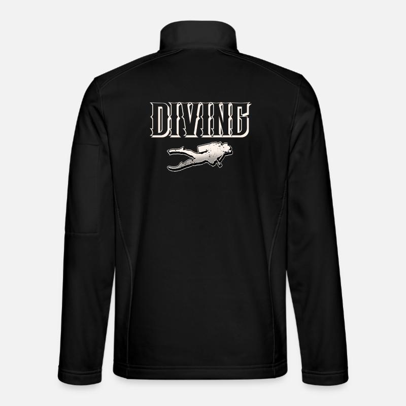 Taucher Tauchen - Unisex Softshelljacke - Schwarz