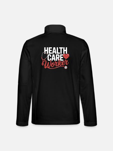 Healthcare Professional Emblem - Unisex Softshell Jacket - black