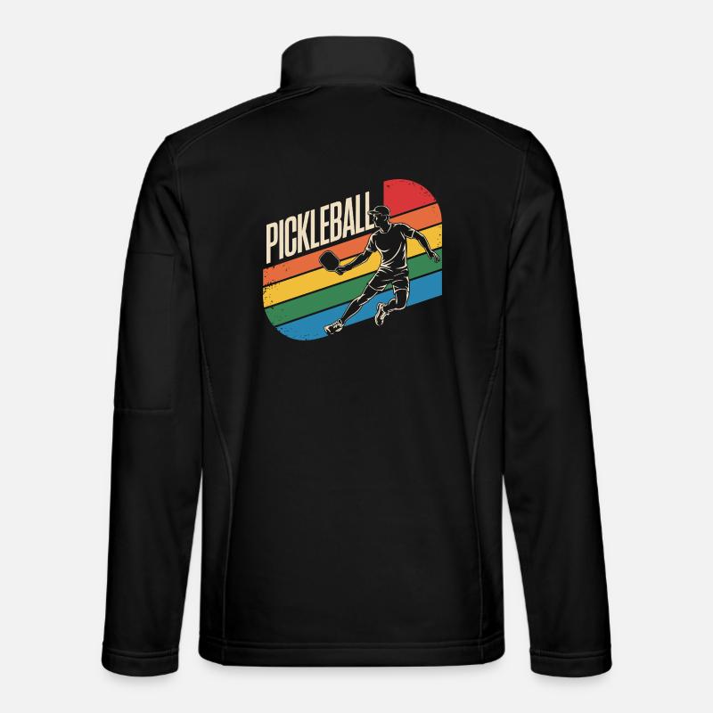 Pickleball - Unisex Softshelljacke - Schwarz