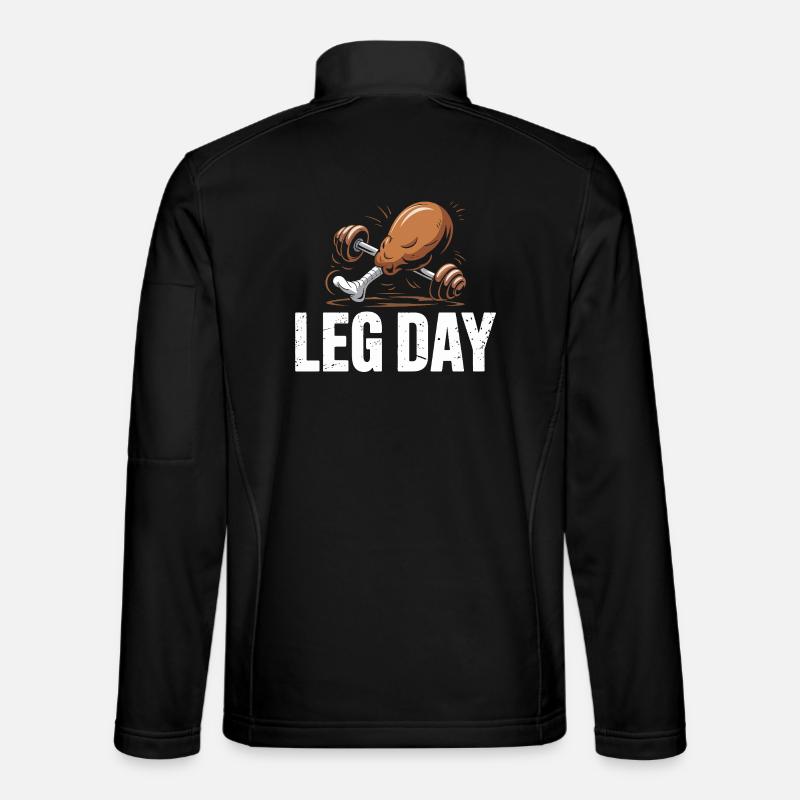 Leg Day Kraftduell - Unisex Softshelljacke - Schwarz